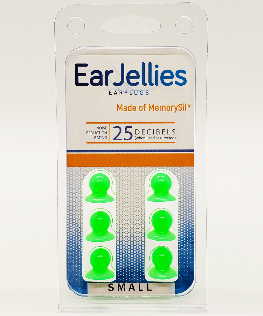 Fluorescent Green EarJellies Earplugs - 3 Pairs
