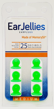 Load image into Gallery viewer, Fluorescent Green EarJellies Earplugs - 3 Pairs
