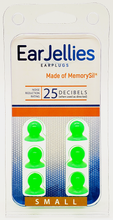Load image into Gallery viewer, Fluorescent Green EarJellies Earplugs - 3 Pairs

