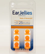 Load image into Gallery viewer, Fluorescent Orange EarJellies Earplugs - 3 Pairs
